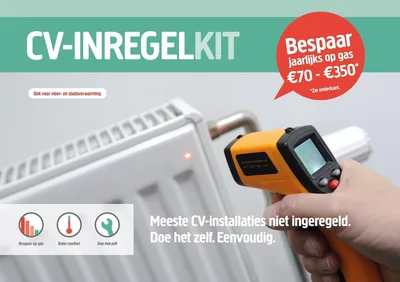 De CV-inregelkit met meetinstrumenten en handboek